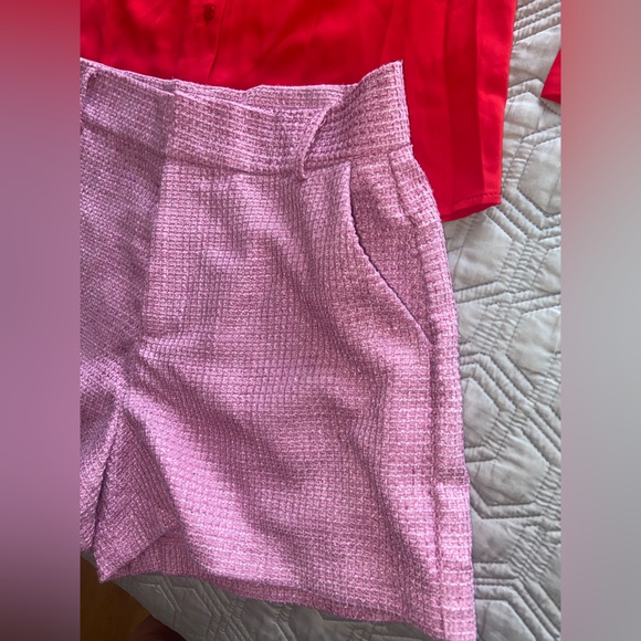 Lillet x Emily in Paris outfit season 4 pink tweed short red blouse wool Beret M - Picture 5 of 16